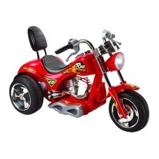 Mini Motos Red Hawk Motorcycle Battery Powered Riding Toy - Red   